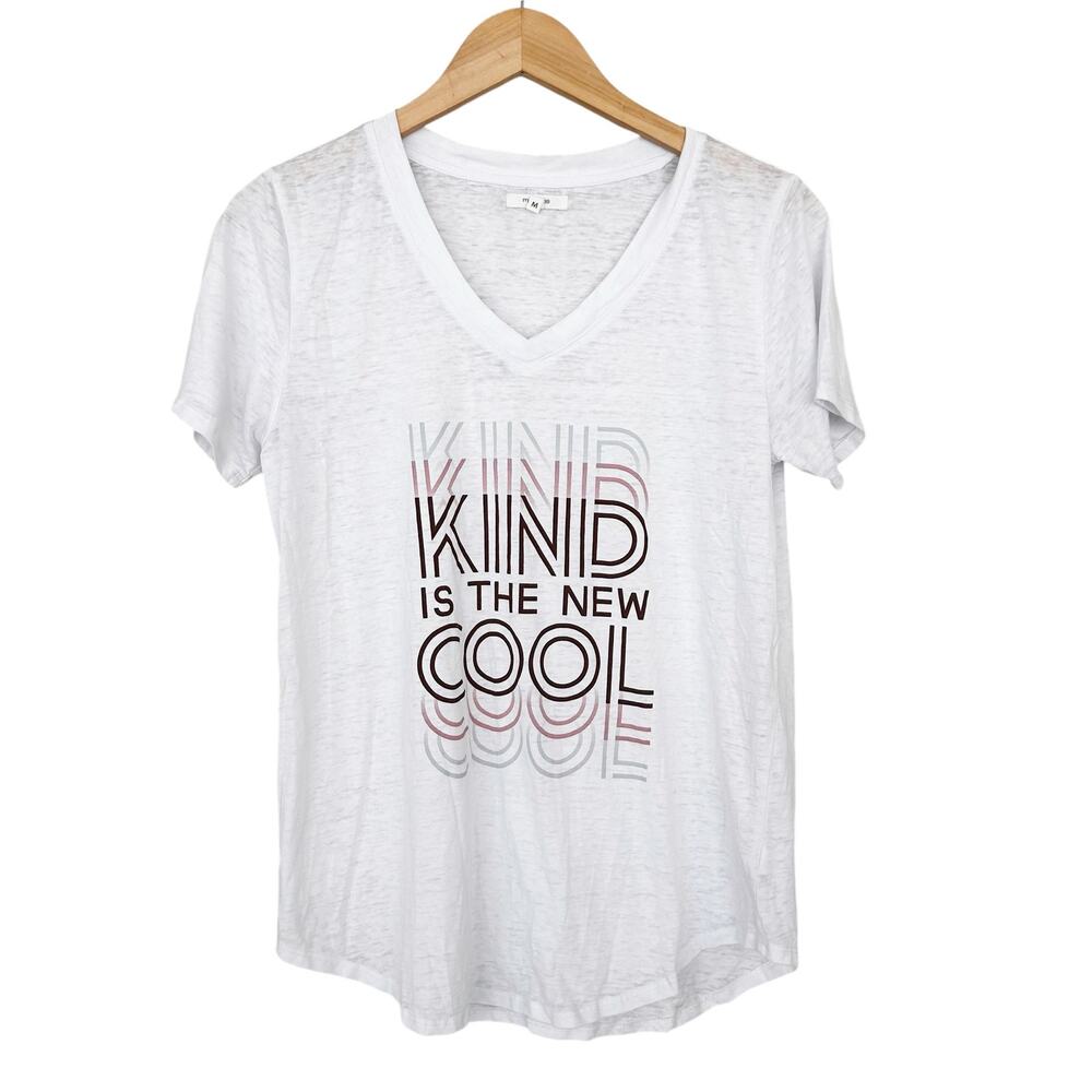 Maurices Kind Is The New Cool White Burnout T Shirt Sz M